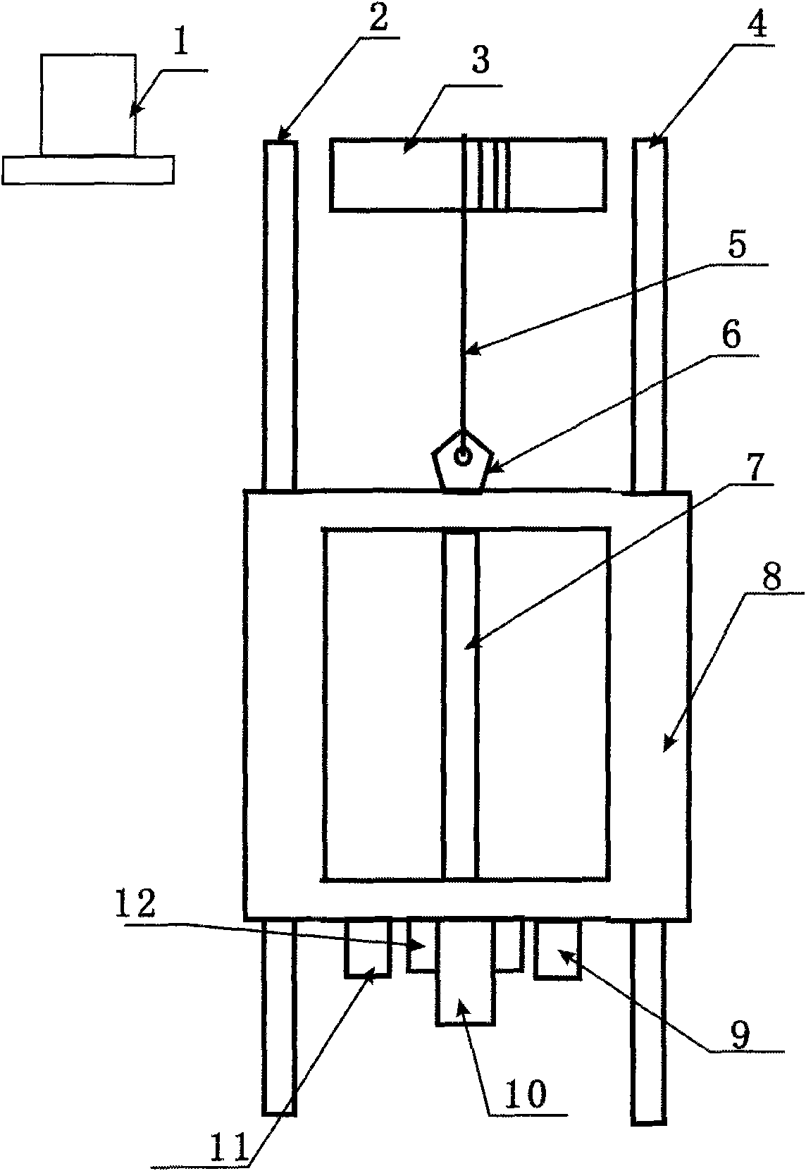 Offshore oil platform floating ice speed in-situ monitoring device