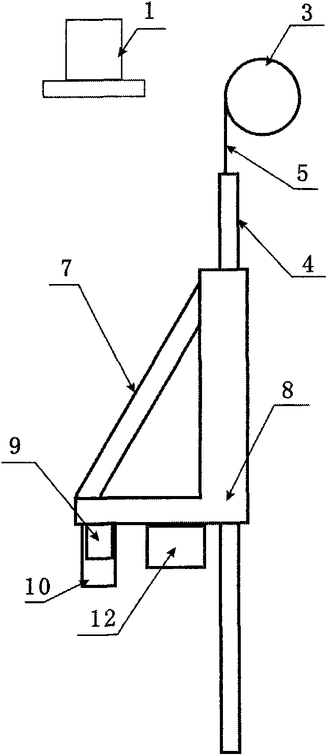 Offshore oil platform floating ice speed in-situ monitoring device