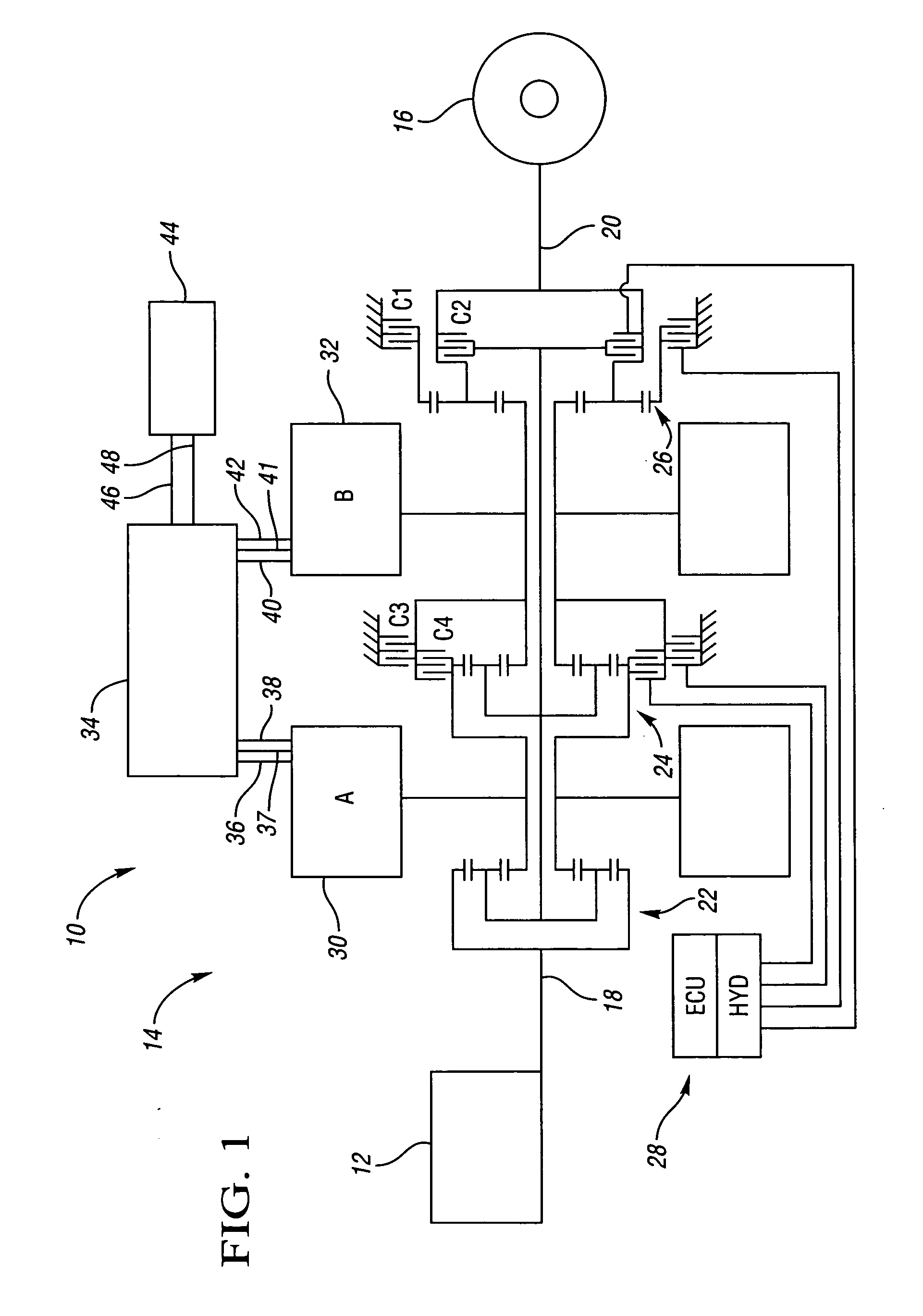 Multiplexed pressure switch system for an electrically variable hybrid transmission