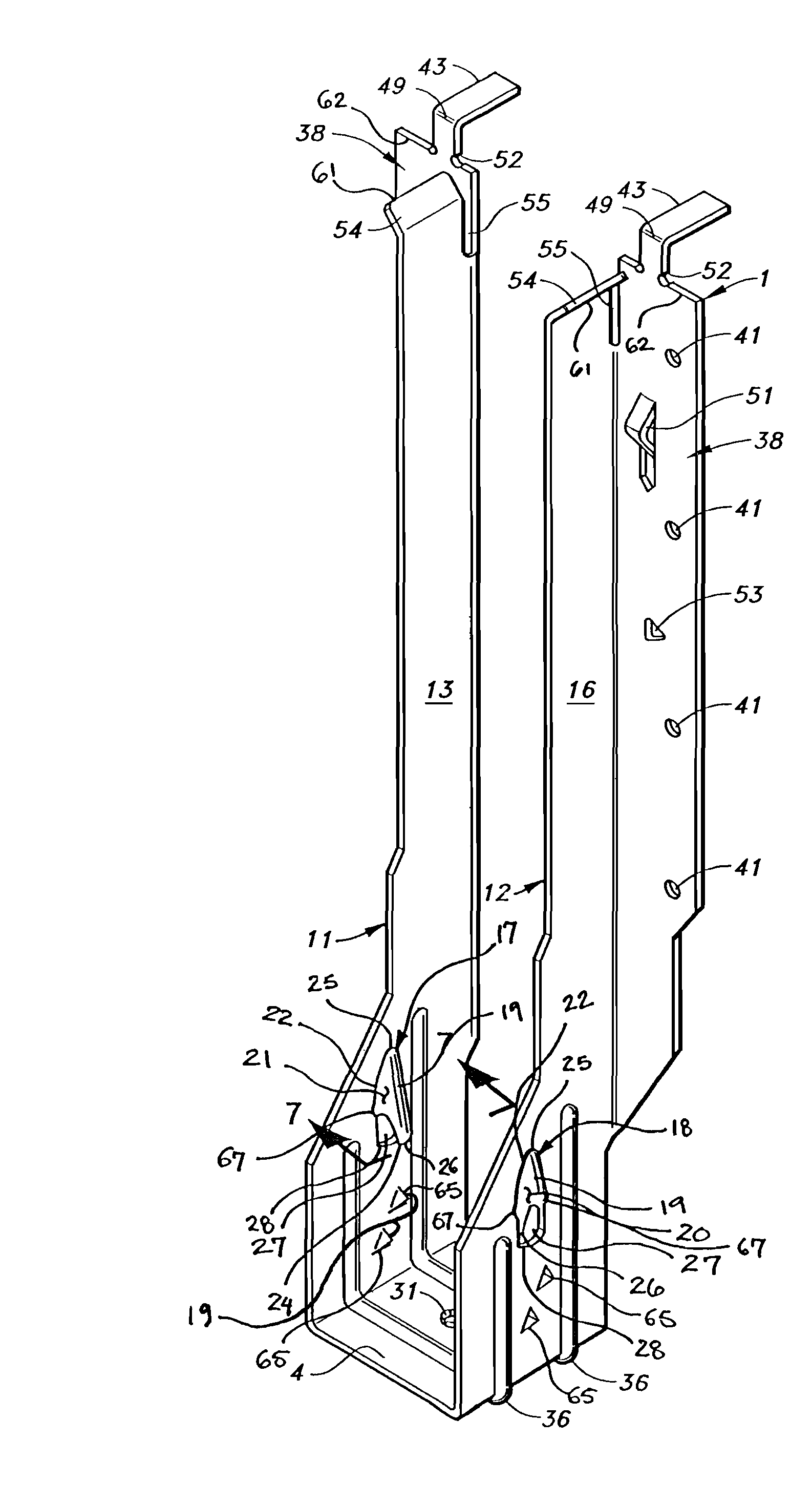 Hanger with gripping tabs