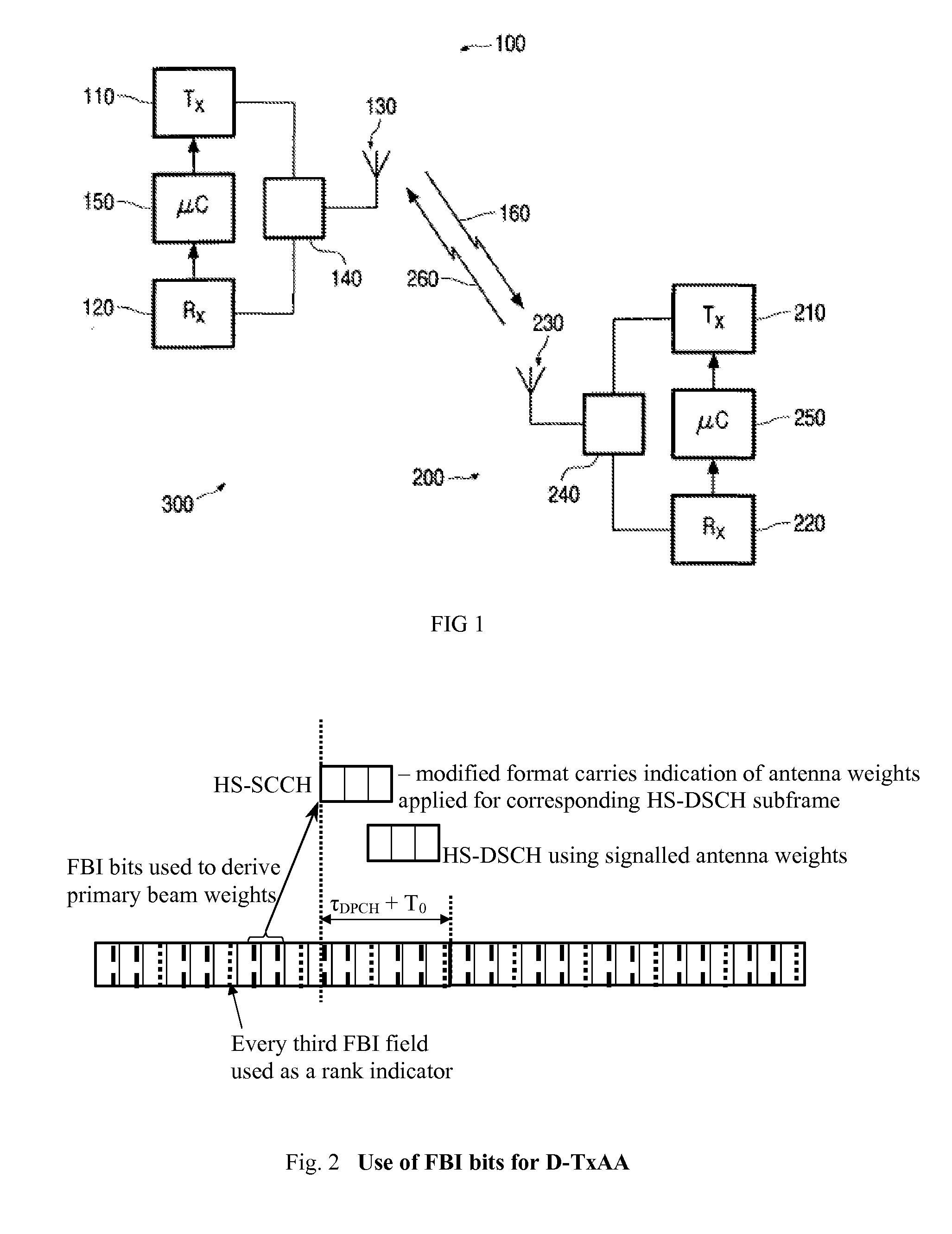 Methods for transmitting data in a mobile system and radio stations therefor