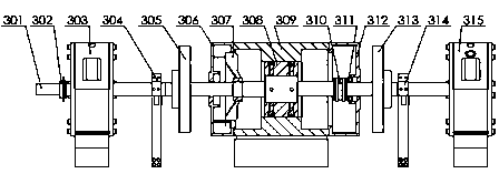 Generator rotor unbalance magnetic tension testing bench supported by sliding bearings