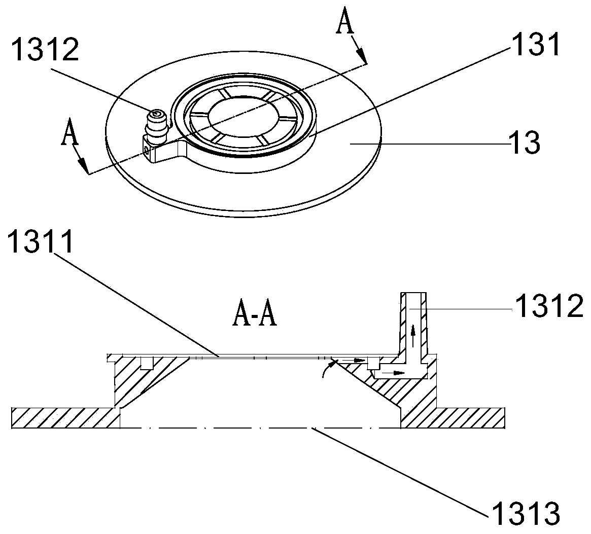 Separated adsorption device, microscope detection device and laser scanning microscope