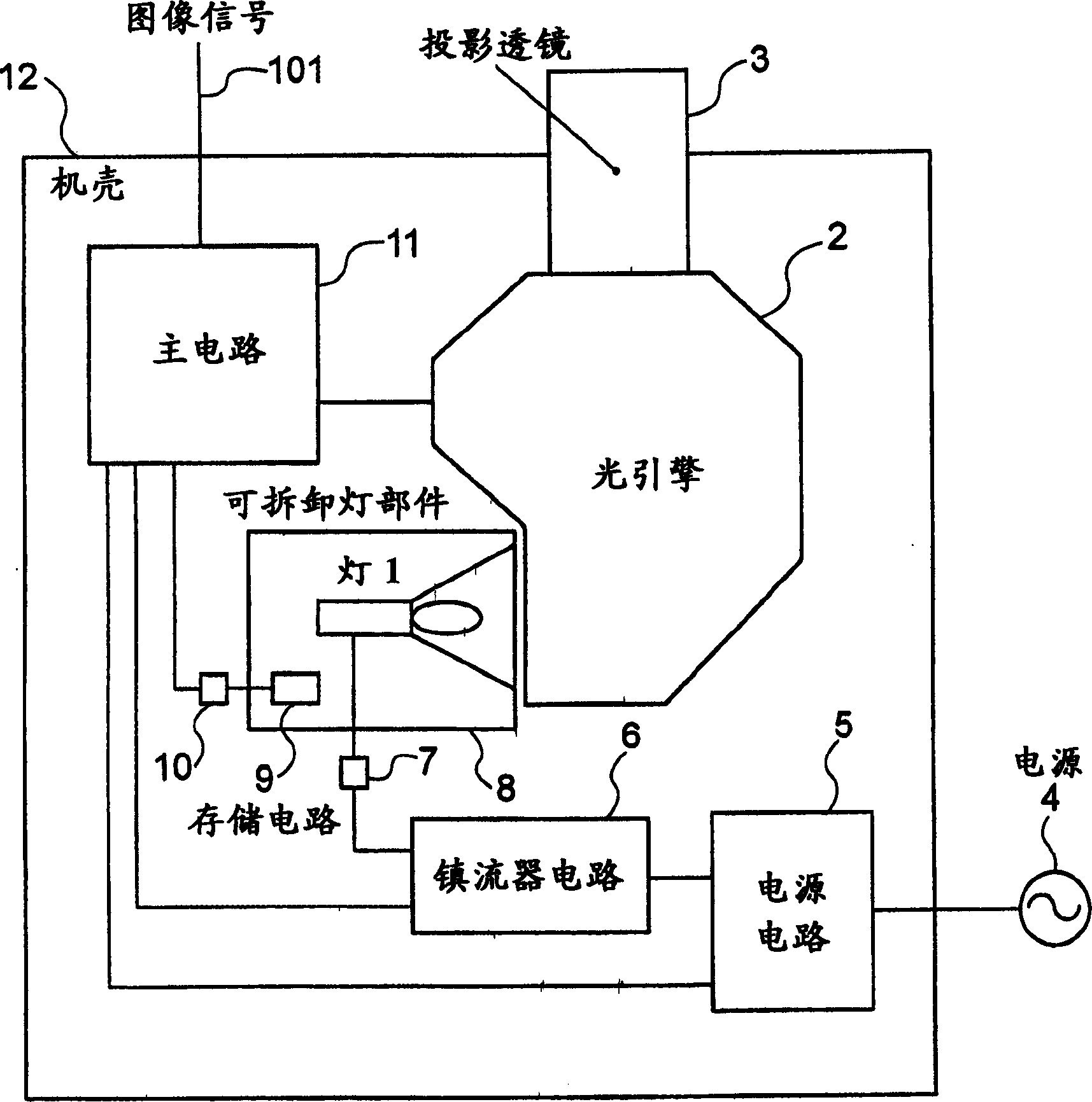 Projector and lamp information managing method