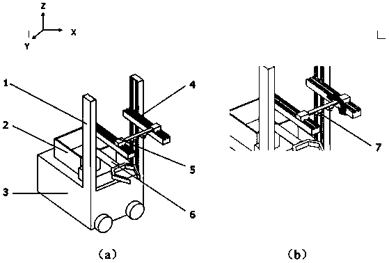 Rotary adjustable binocular vision target recognition and positioning device and application thereof in agricultural fruit harvesting machinery