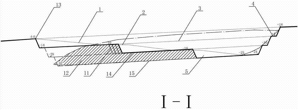 Open pit mining method for gentle tip ore body