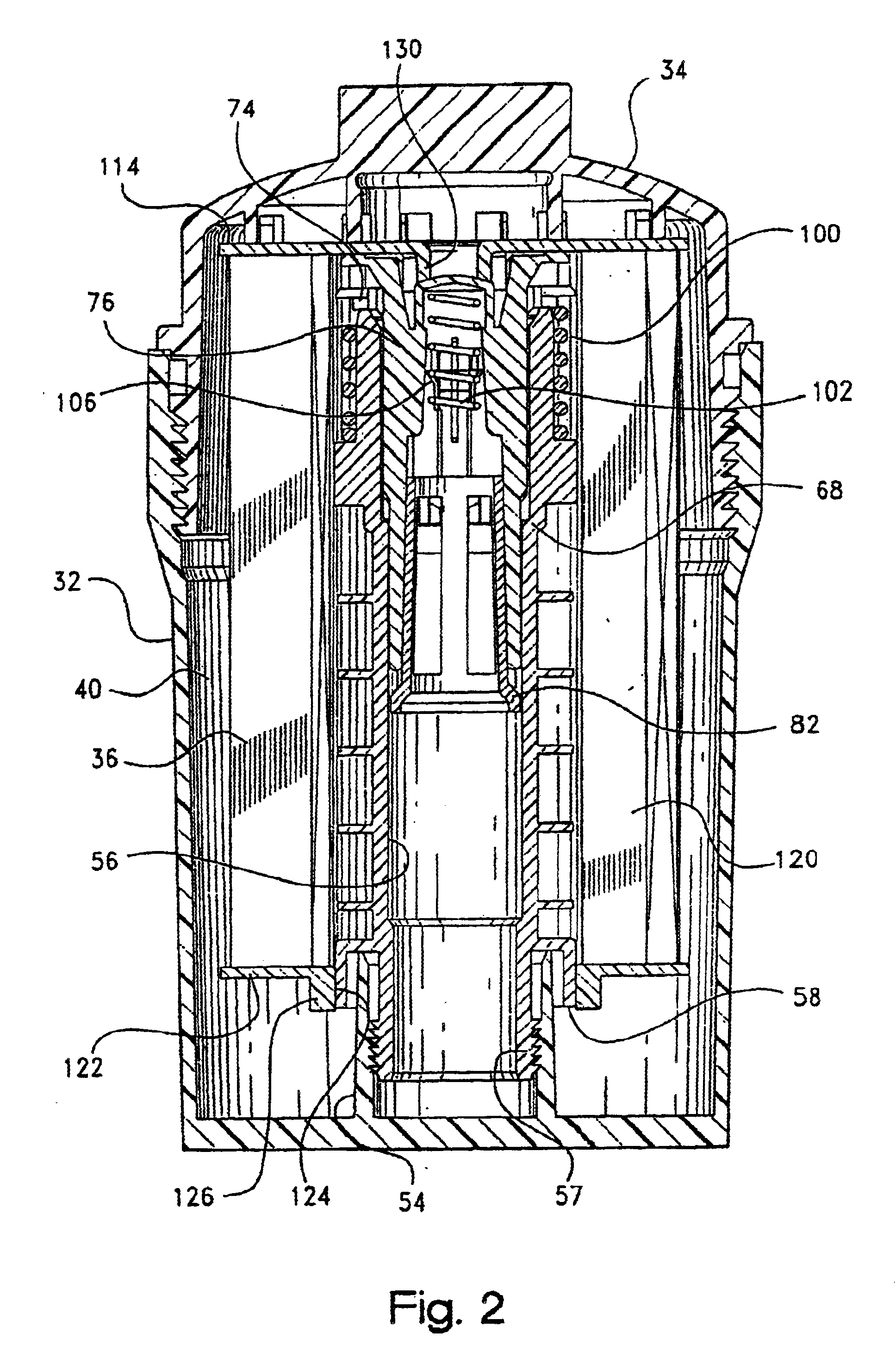 Extension and locking assembly for dripless element, and container therefore