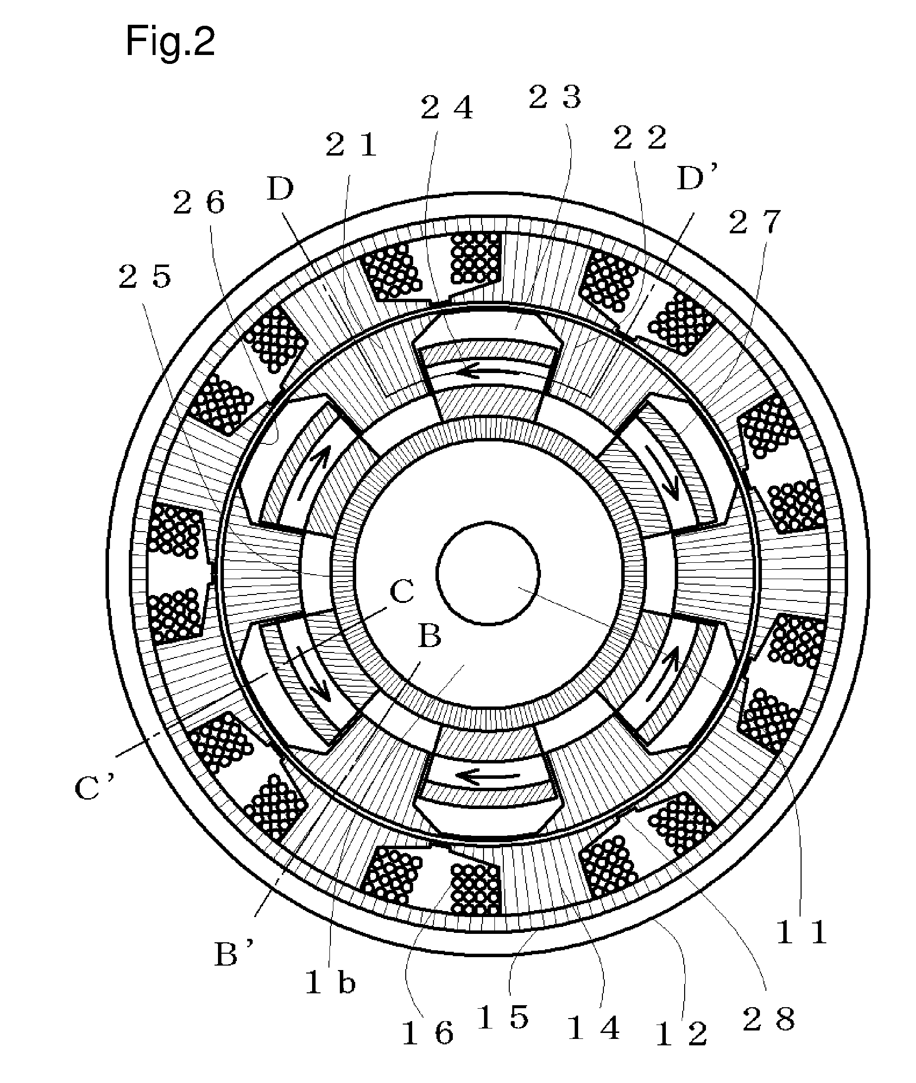 Field controllable rotating electric machine system with flux shunt control