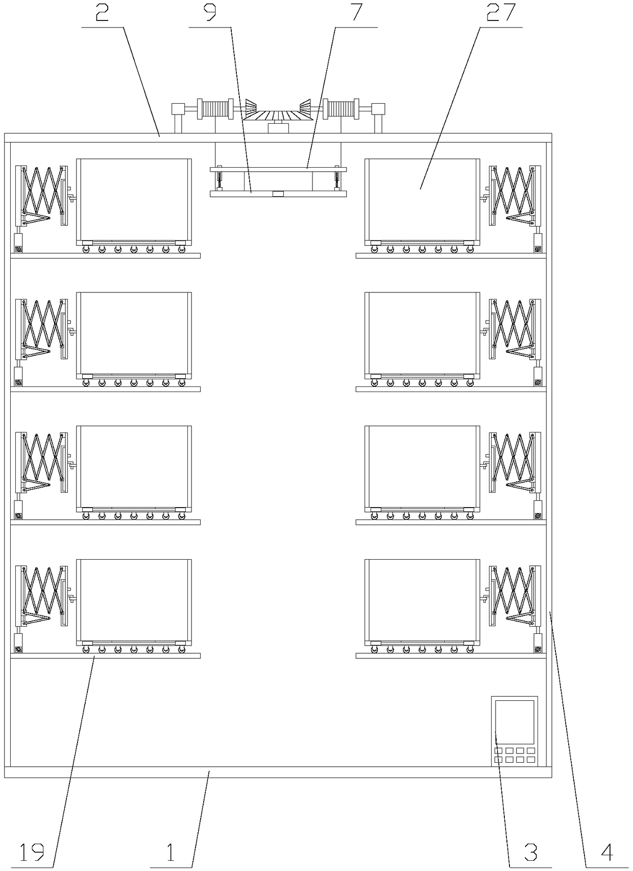 Safe and reliable three-dimensional parking device convenient to operate