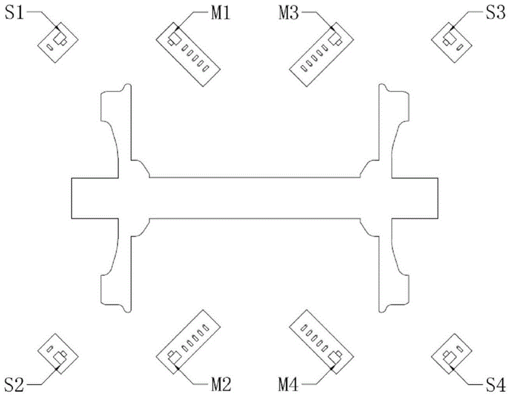 Online measurement system and method for geometric parameters of wheel set