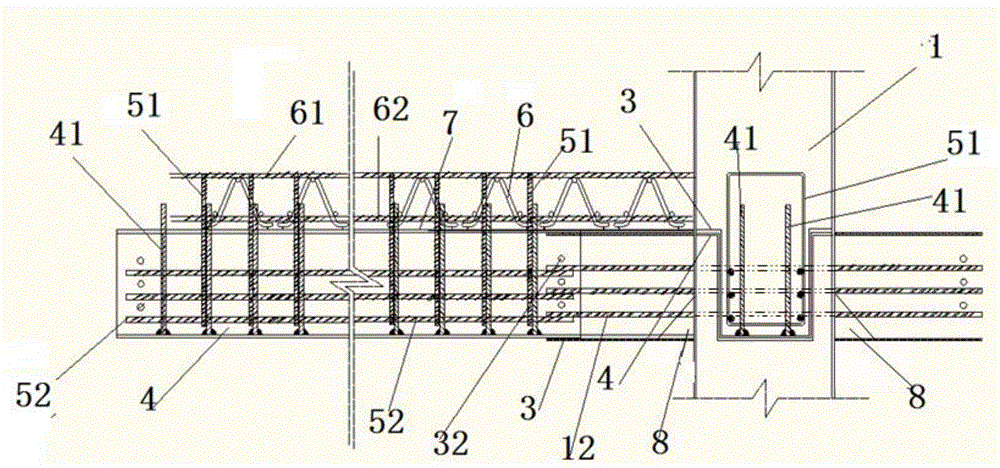 Beam slab column structure of green ecological feasible building system