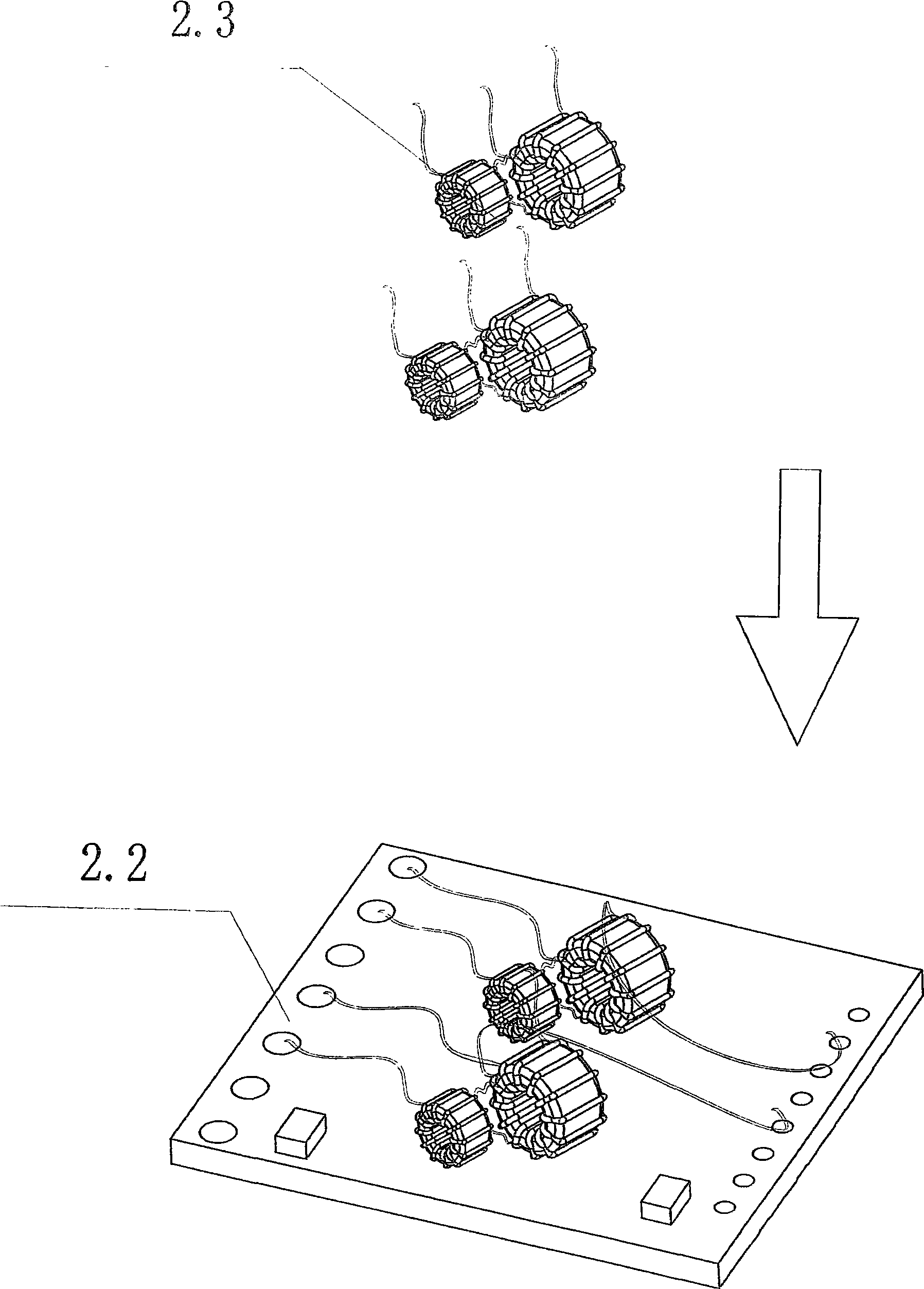 Multiple function combined 180 DEG RJ45 type connector