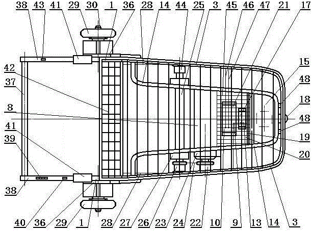 Electric shopping cart suitable for supermarket