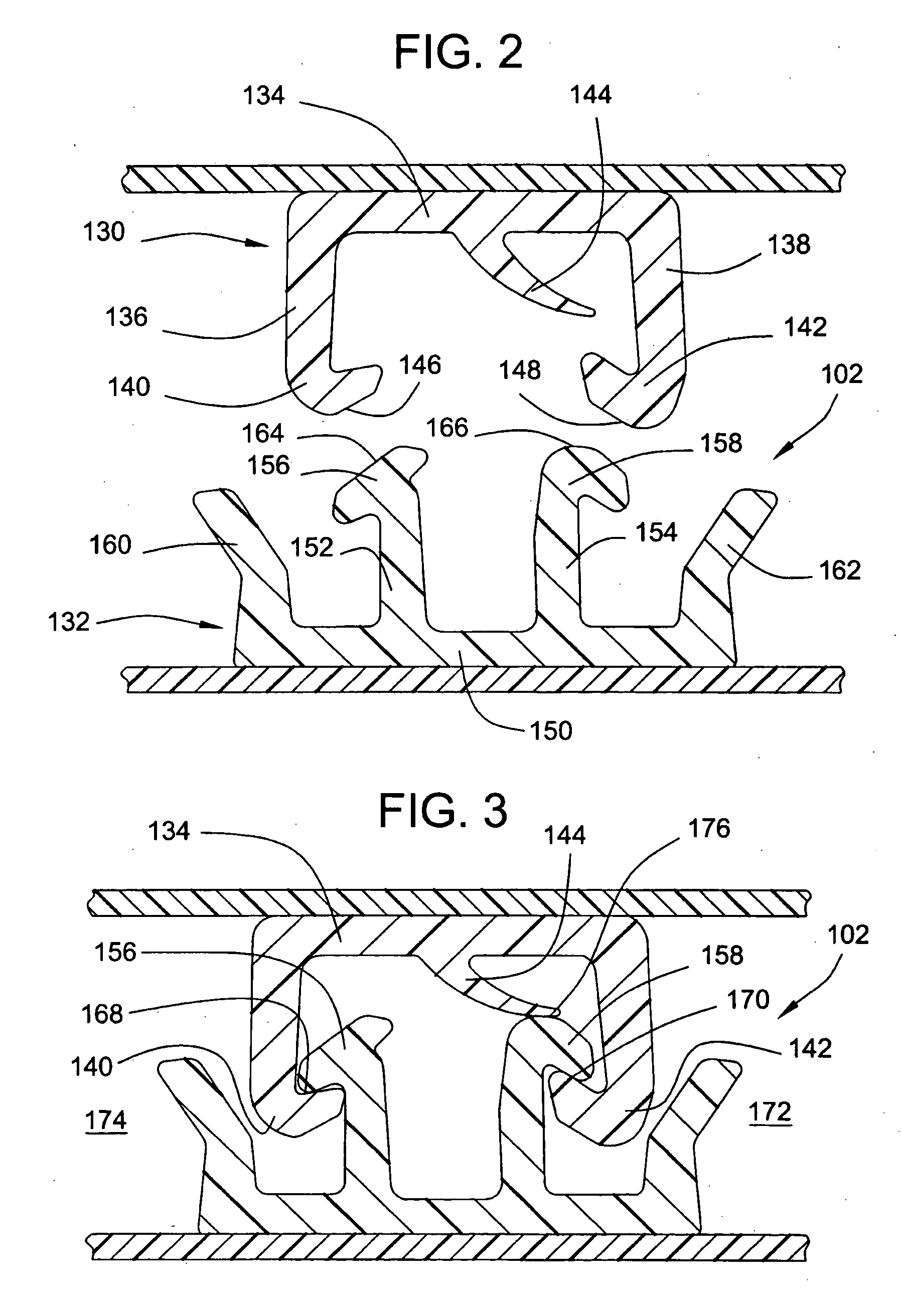 Leak proof closure device with spring member