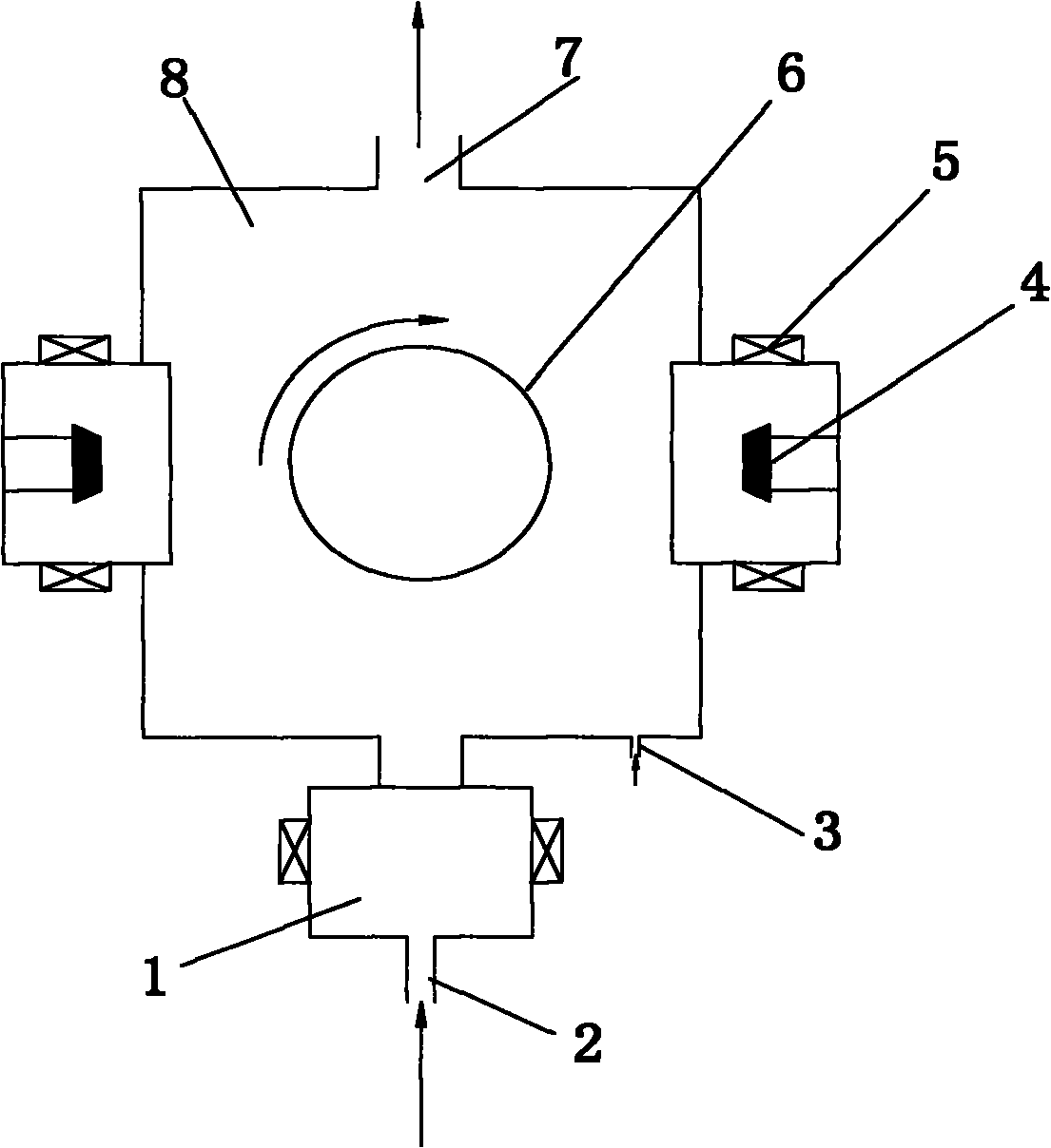 Method for controlling acquisition of alloy films on multi-arc ion plating machine and proportional regulator thereof