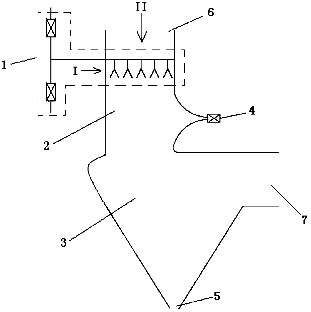 A waste liquid multiphase separation device and separation method thereof