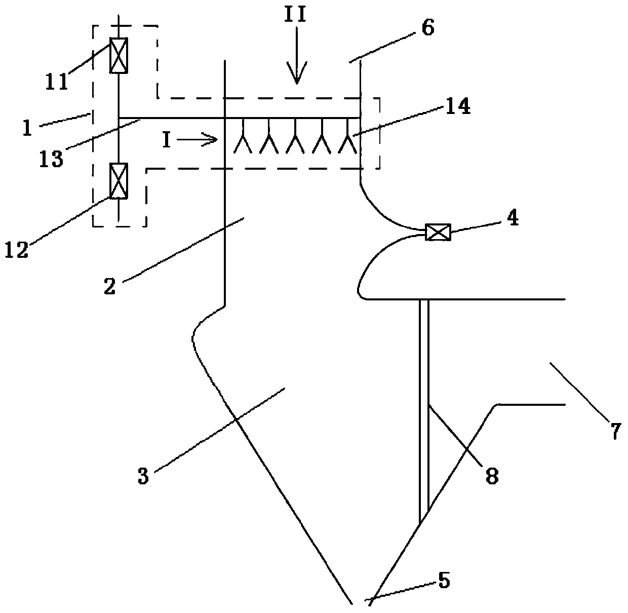 A waste liquid multiphase separation device and separation method thereof