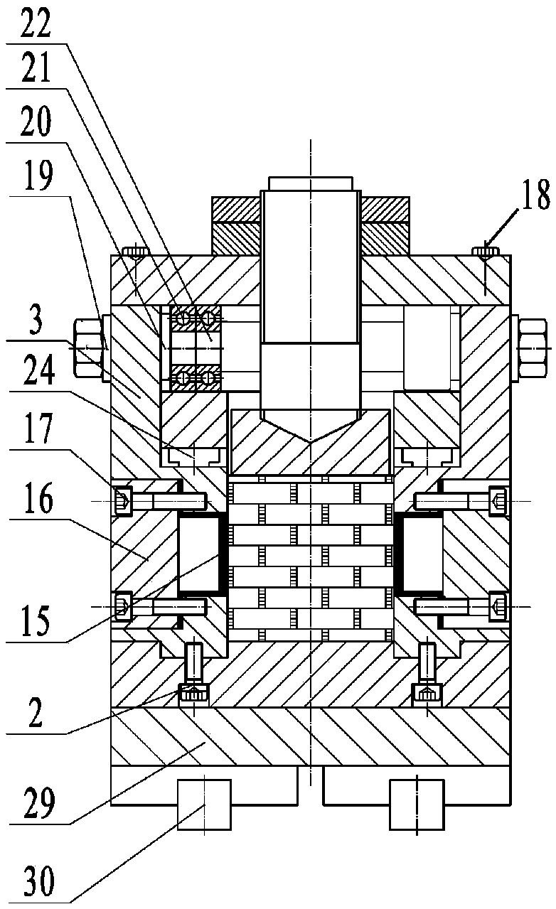 A rock joint seepage device with controllable gap width under high seepage pressure