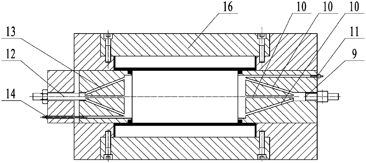 A rock joint seepage device with controllable gap width under high seepage pressure