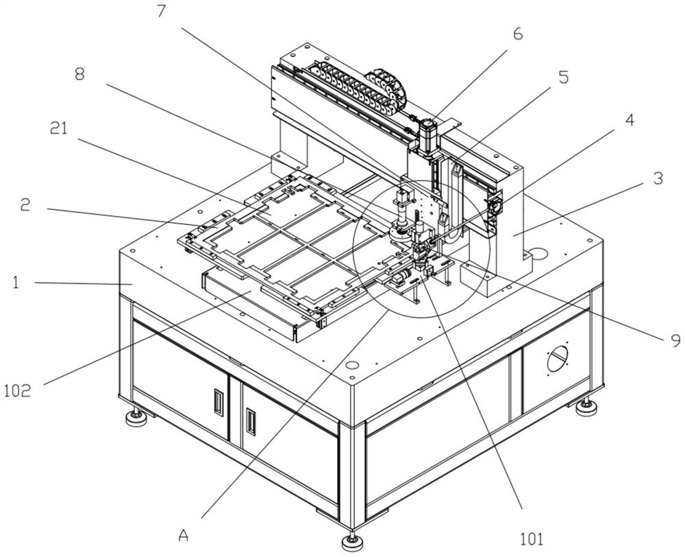 Micro-carving repairing machine for detecting and repairing short circuit of PCB