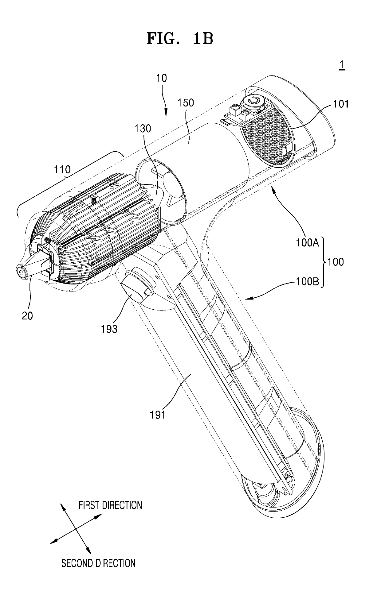 Device and method for cooling living tissue