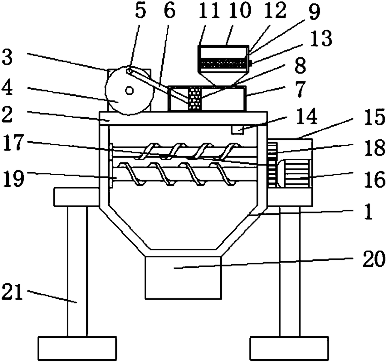 Hydrogen peroxide production and material adding device