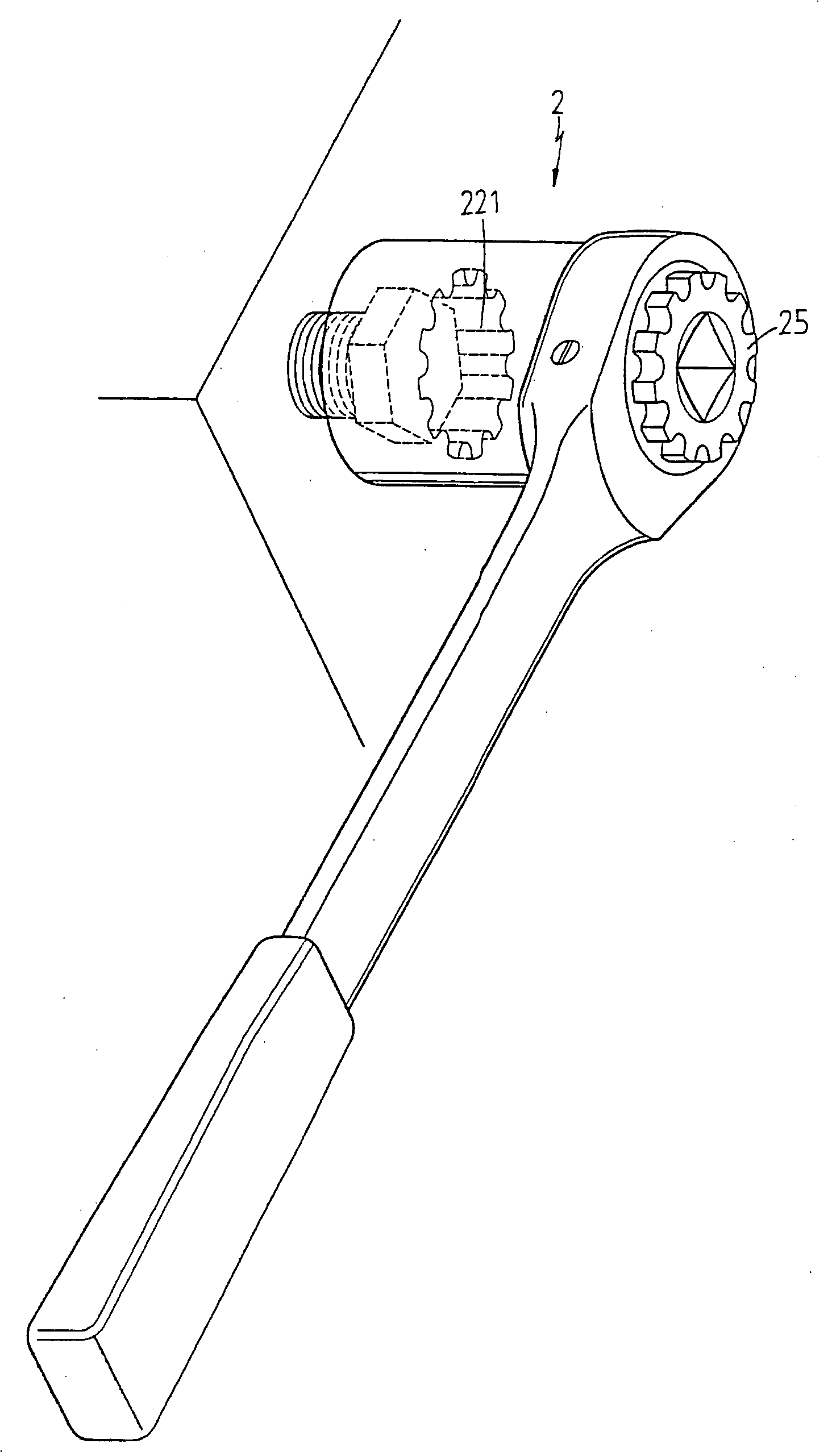 Efficient driving tool for driving a screwing device