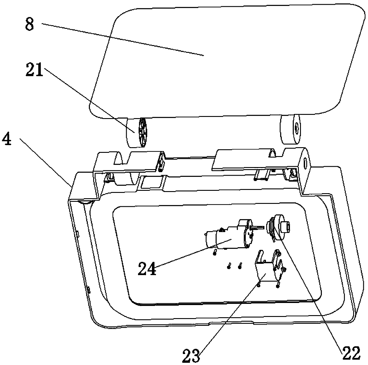 Garbage can with multifunctional key and annular indication lamp