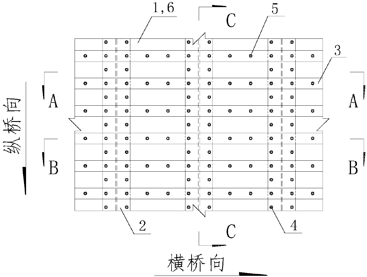 Profile steel-UHPC (ultra-high performance concrete) combined bridge deck structure suitable for cantilever state as well as construction method thereof