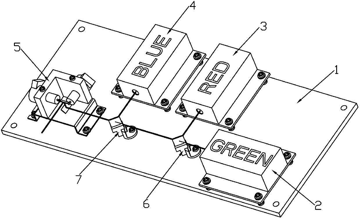 An anti-vibration laser lamp