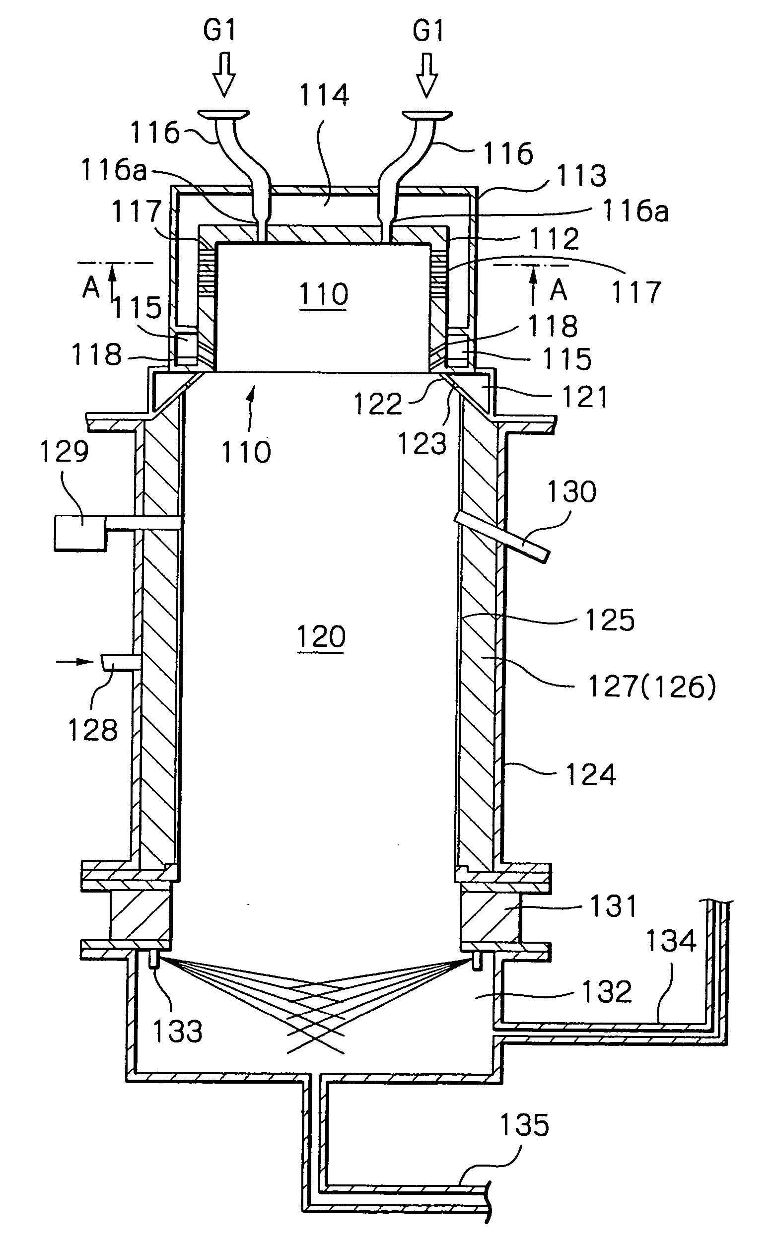 Combustion type waste gas treatment system