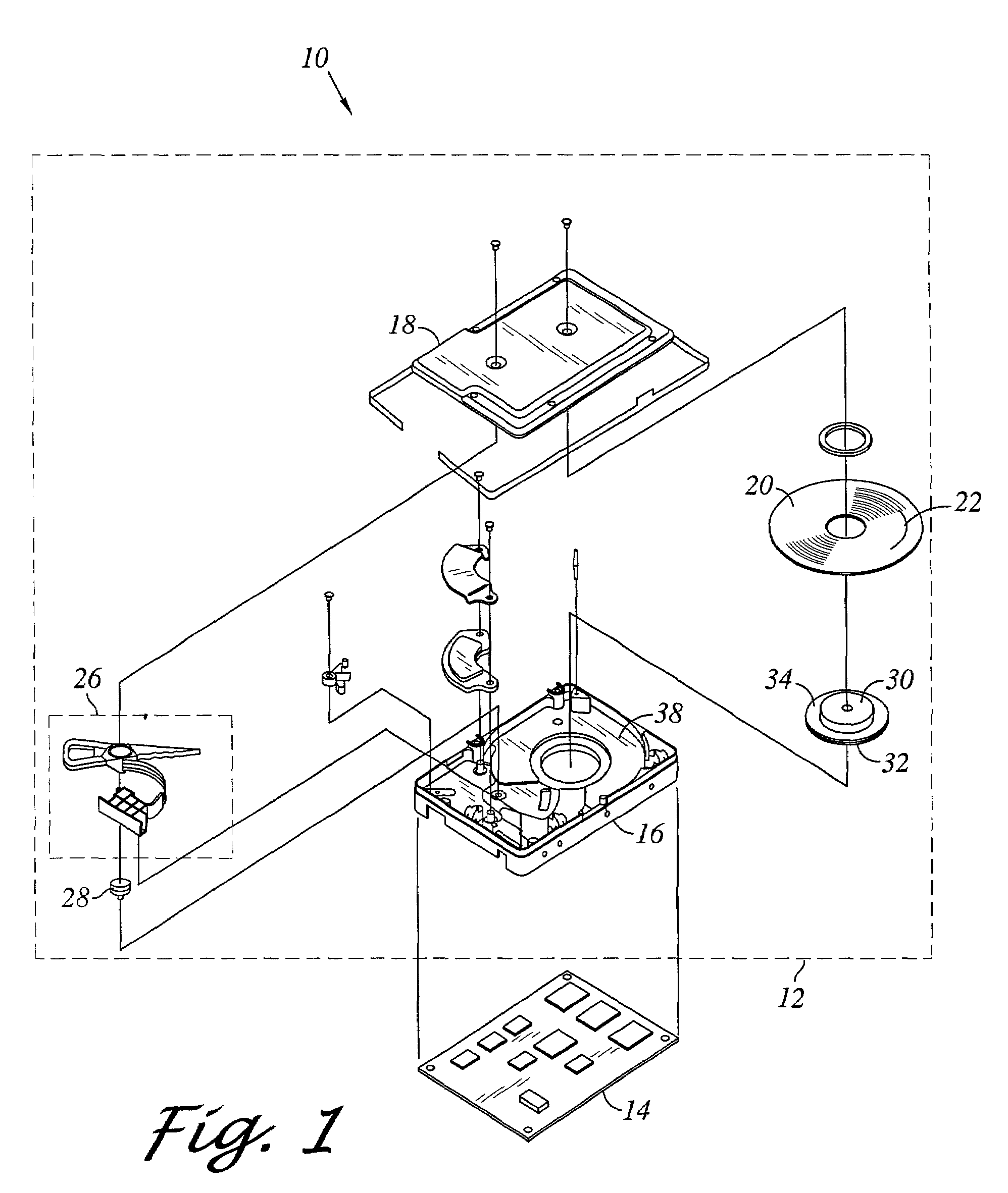 Spindle motor having spindle motor stator with laminate layers for increased head stack assembly access