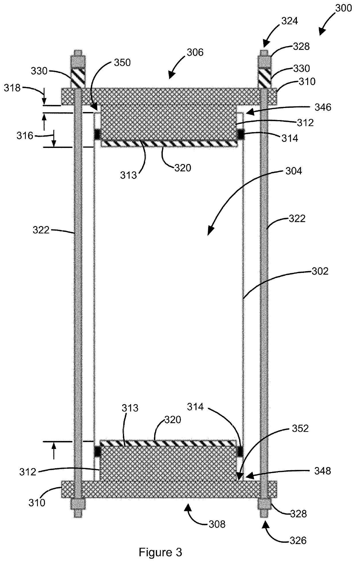 Dynamic axial compression for preparative columns using external compression