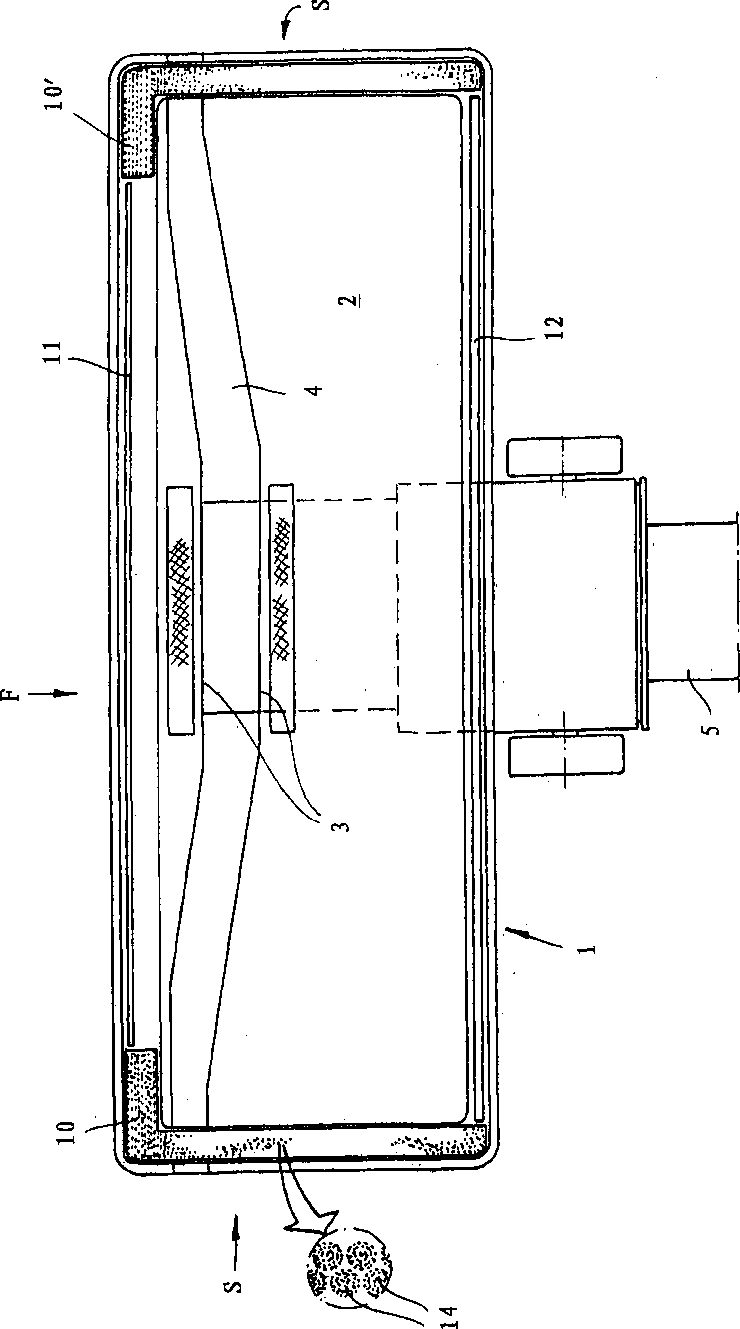 Suction nozzle of cylindrical vacuum dust collector