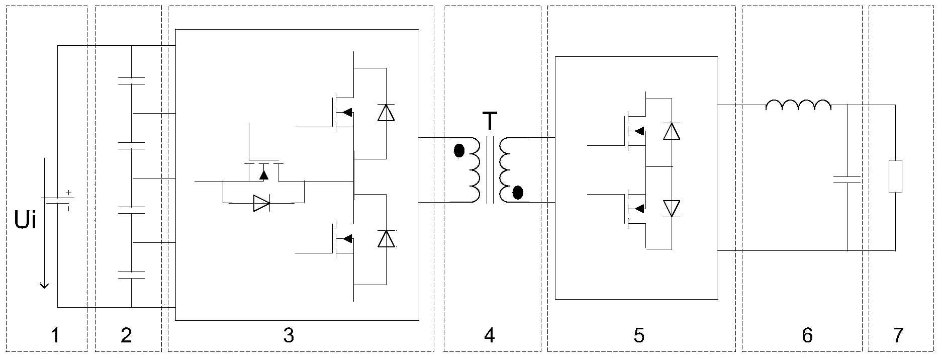 High-frequency isolation-type five-level inverter