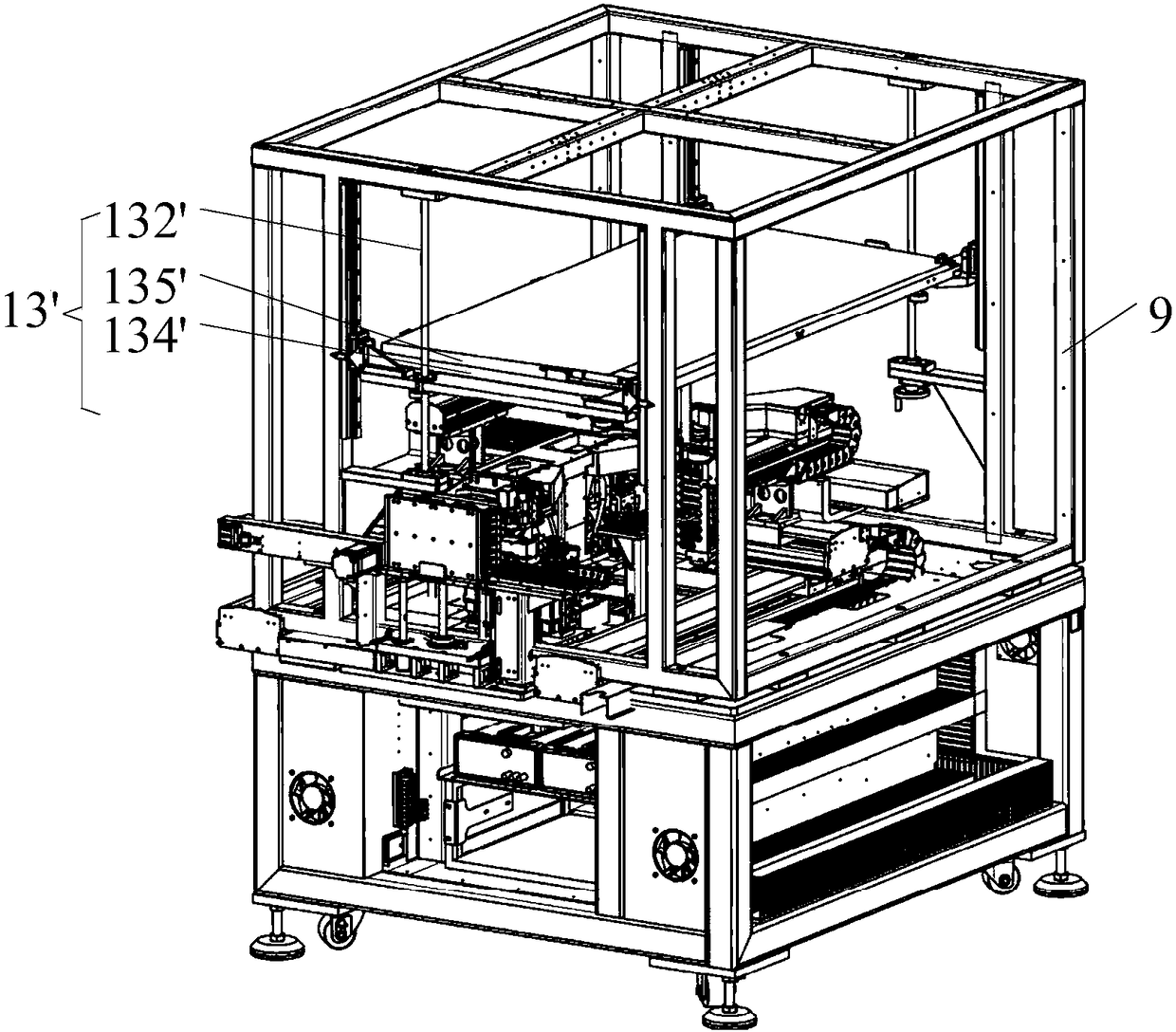 Full-automatic double-station AA device