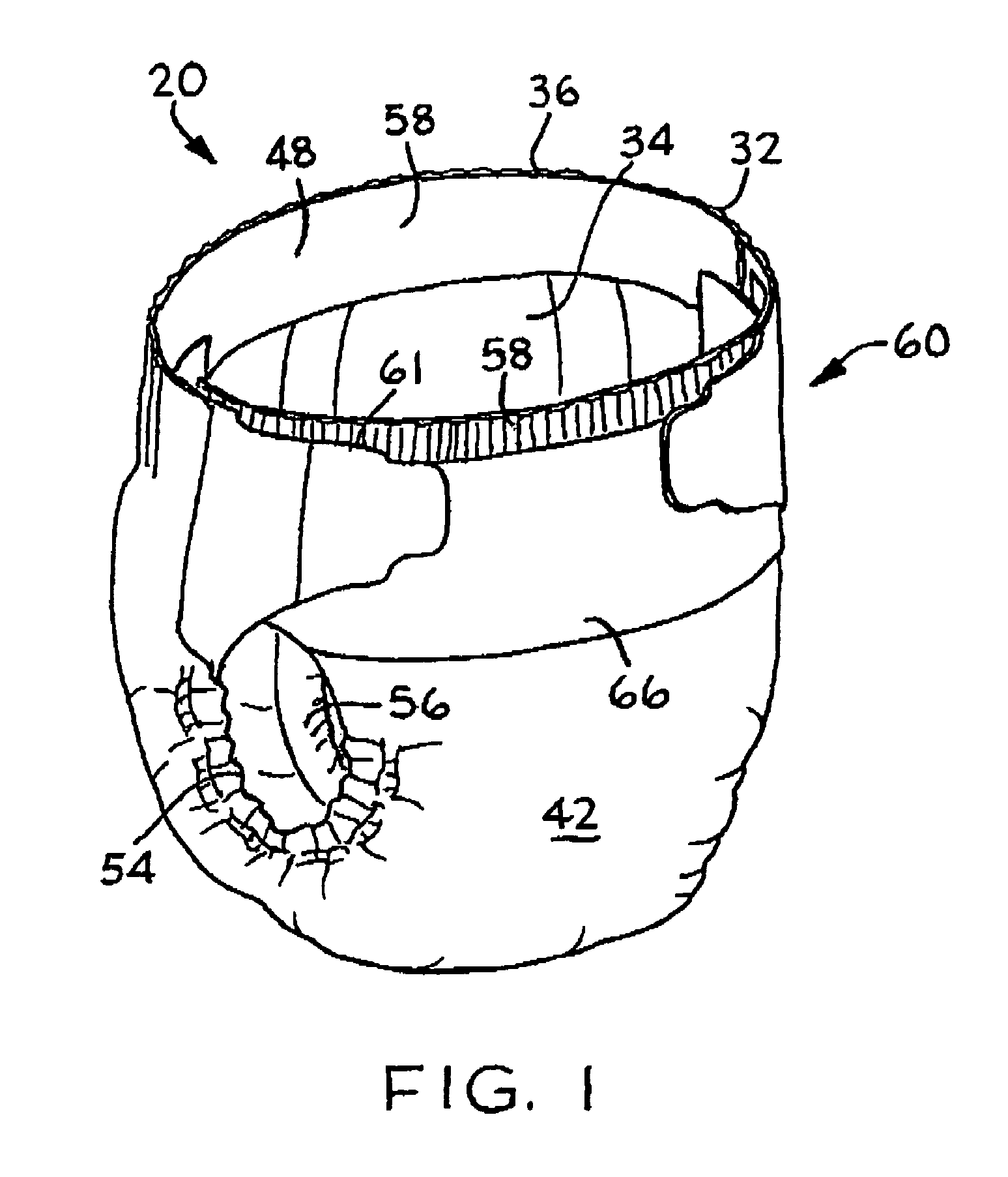 Pre-fastened absorbent article having simplified fastening features