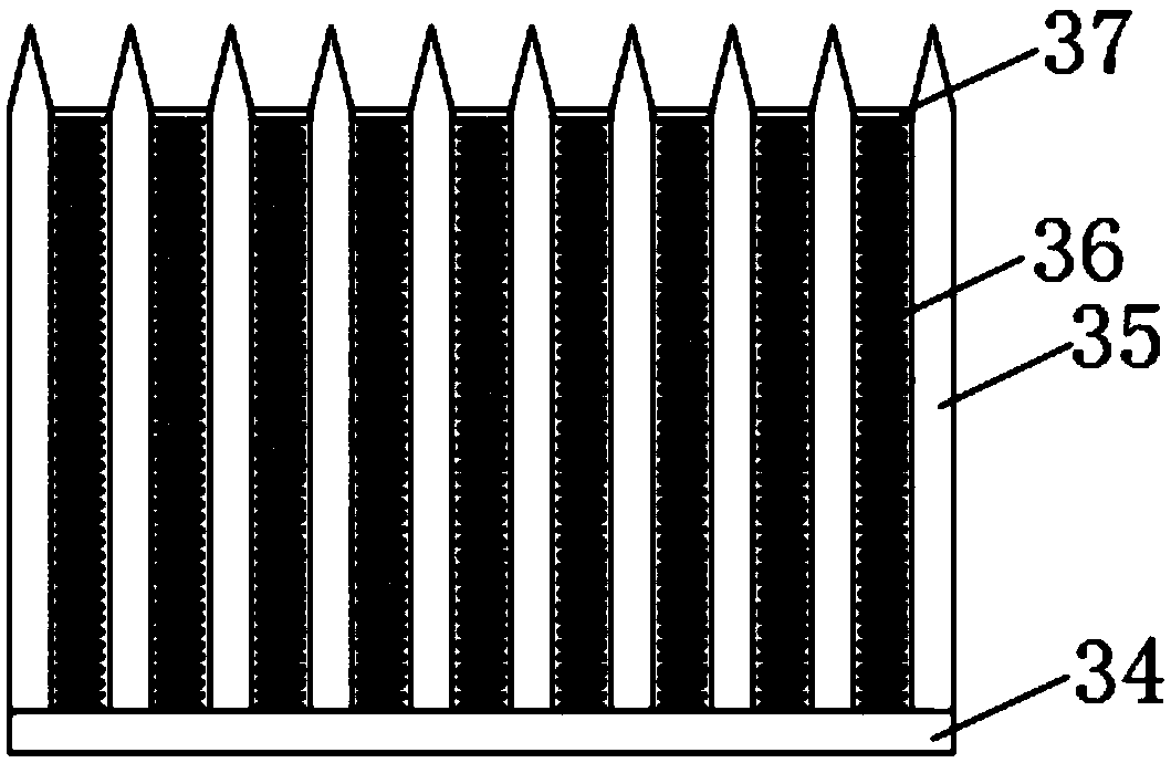 Longitudinal slitting machine for bamboo shoots