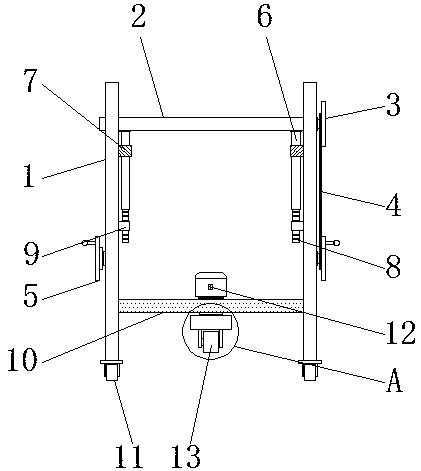 Forage cutting equipment with height adjustment function