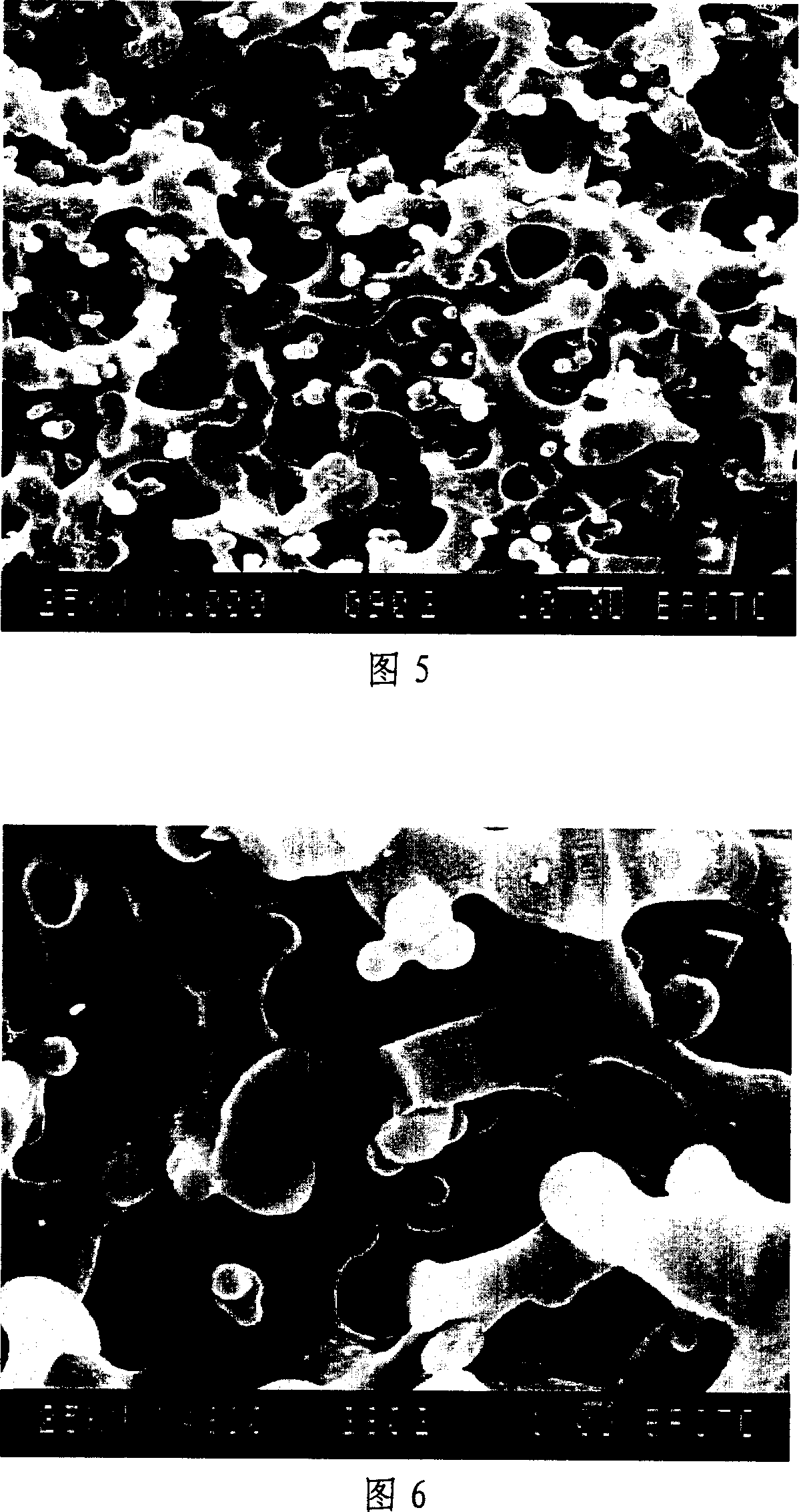 Method for preparing zeolite material in perforation type of multilevel pore canals