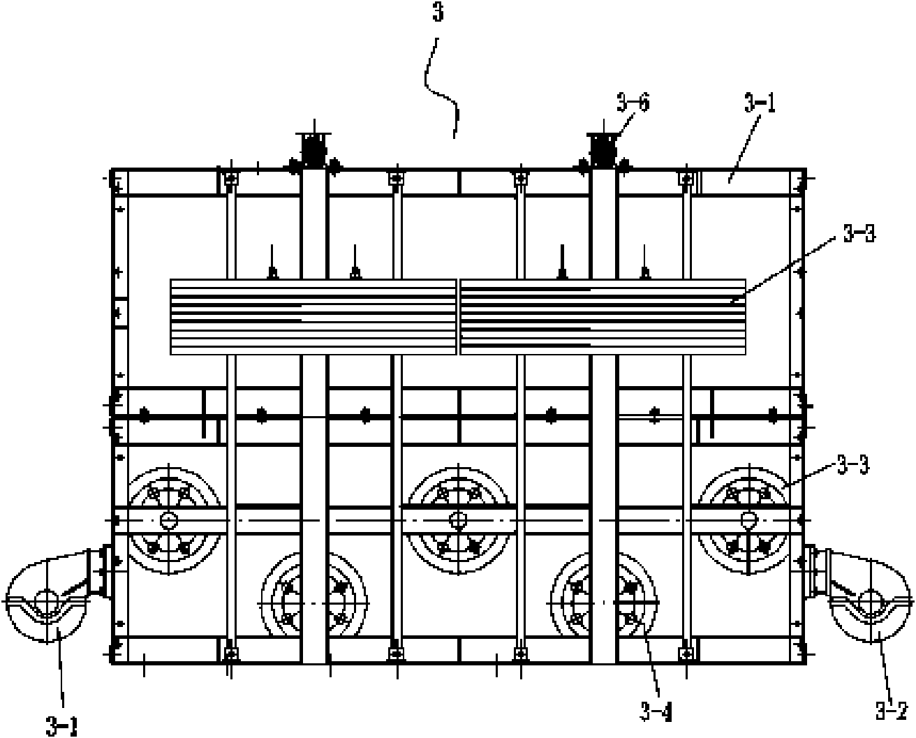 Double-rope drawing endless rope continuous traction system