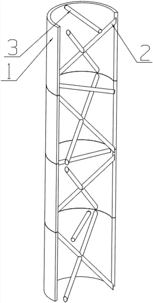 Wind power tower tube