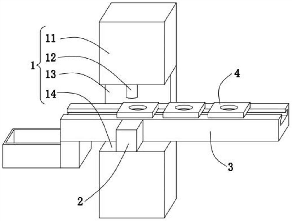 A punching process for sheet metal round holes