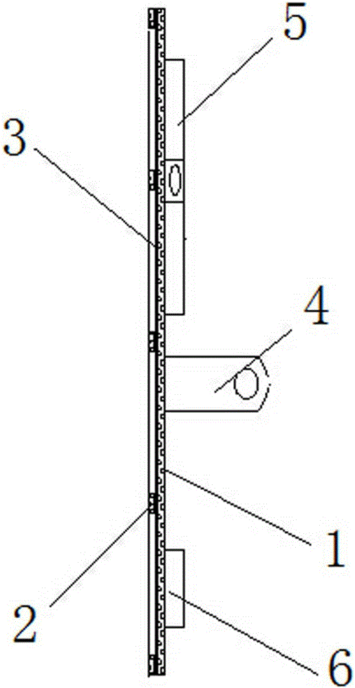 Efficient internal and external wall small-size face brick pasting mold