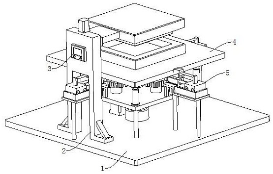 A split-flow die for aluminum alloy extrusion molding and its working method