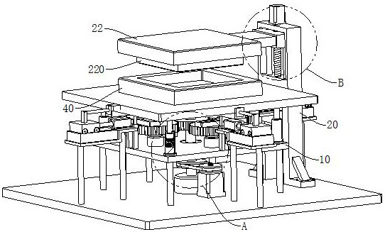 A split-flow die for aluminum alloy extrusion molding and its working method