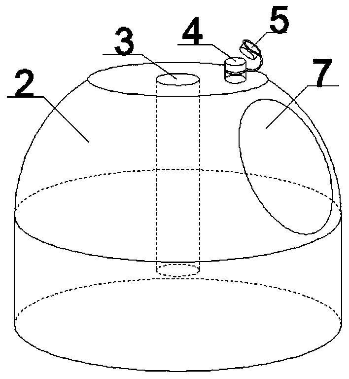 Efficient outdoor step blasting dust falling method