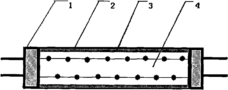 LED lamp based on blue light and red light chips and manufacturing method thereof