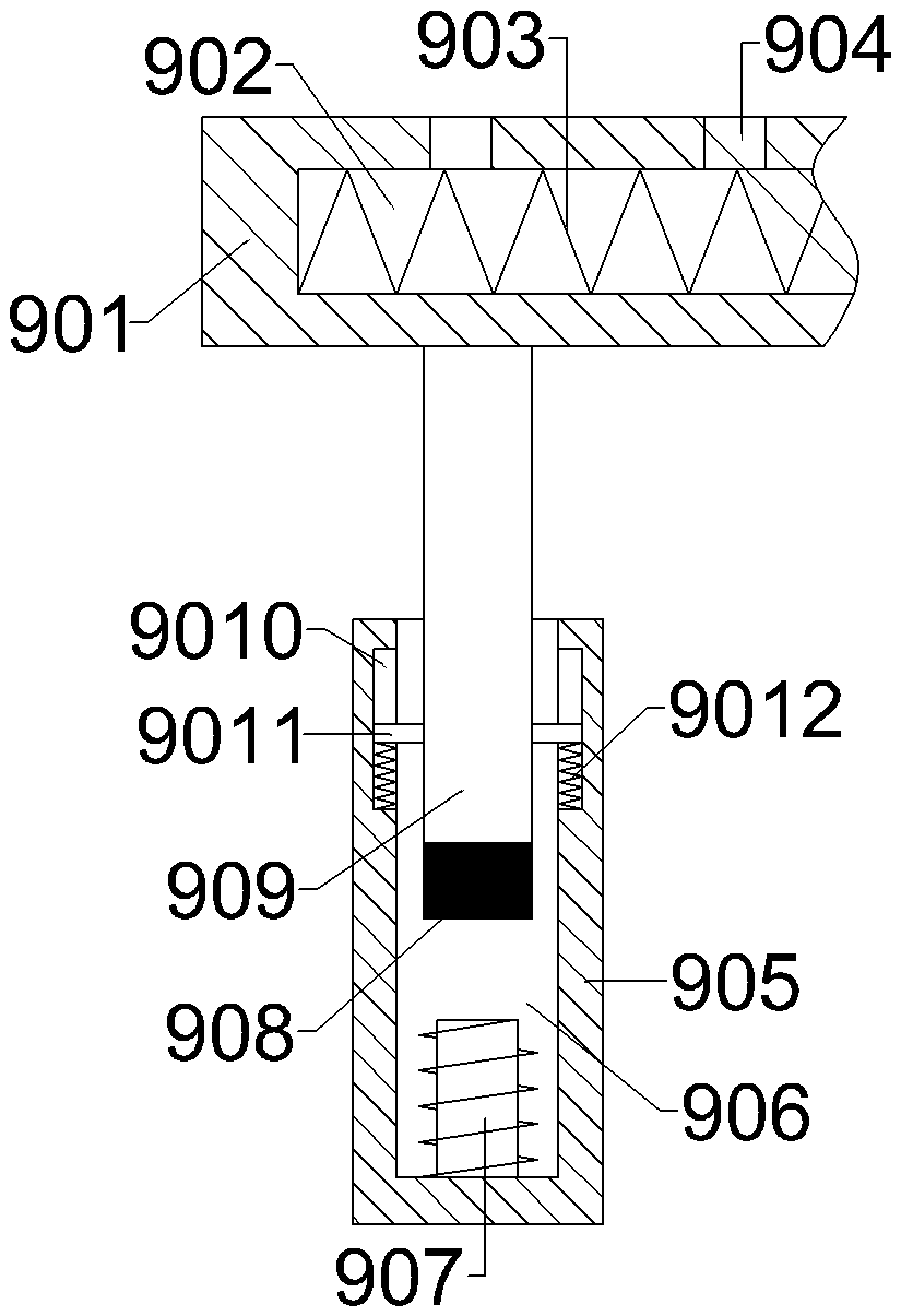 Textile fabric dyeing and drying device with drying distance adjustable function