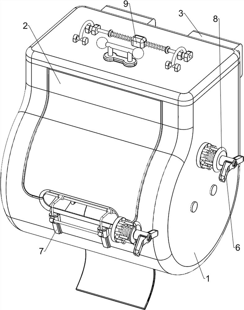 Convenient extraction roll paper box